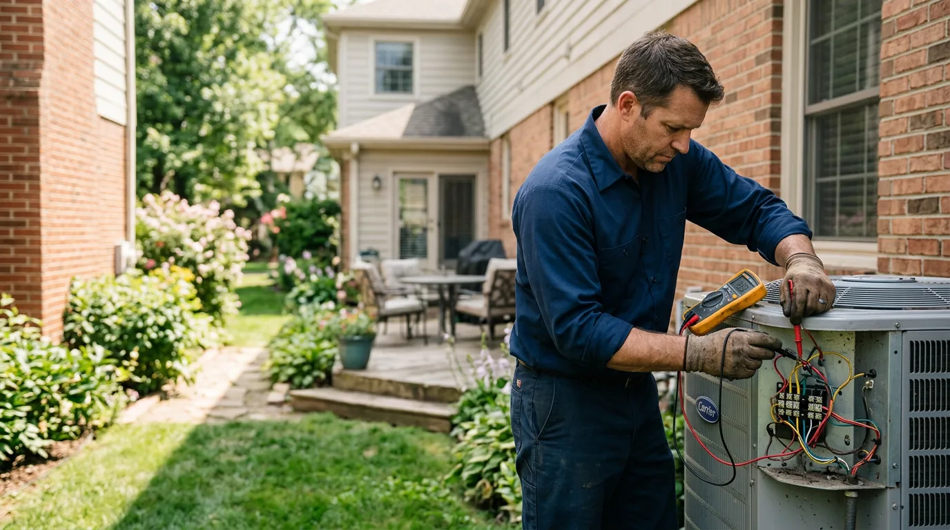 HVAC technician working near Rockton, IL